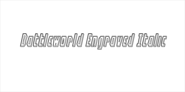 Battleworld Engraved Italic Logo