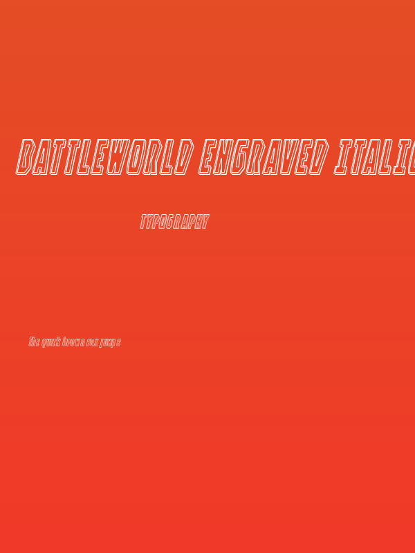 Battleworld Engraved Italic Poster