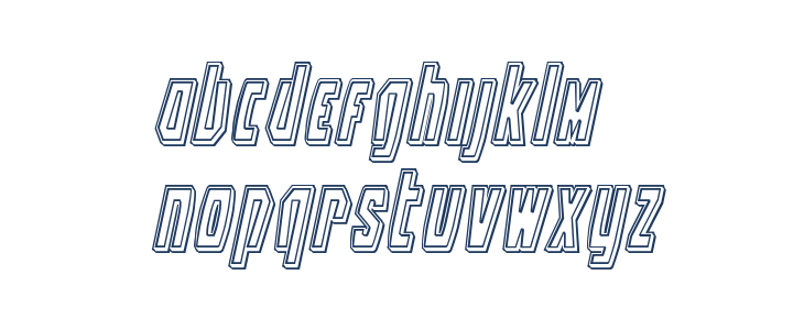 Battleworld Engraved Italic Lowercase