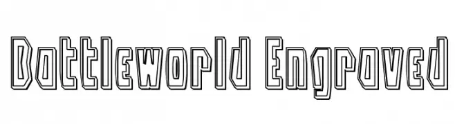 Battleworld Engraved  Frei Schriftart Herunterladen