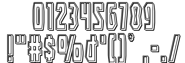 Battleworld Engraved Font OTHER CHARS