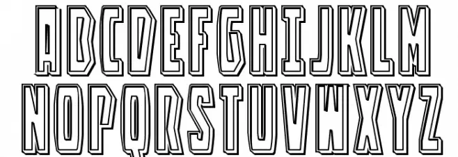 Battleworld Engraved Schriftart Groß