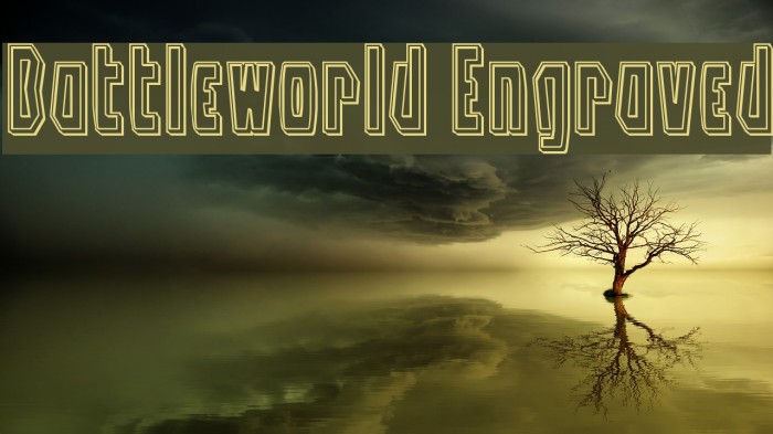Battleworld Engraved Font examples