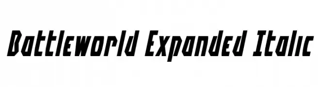 Battleworld Expanded Italic  Fuentes Gratis Descargar