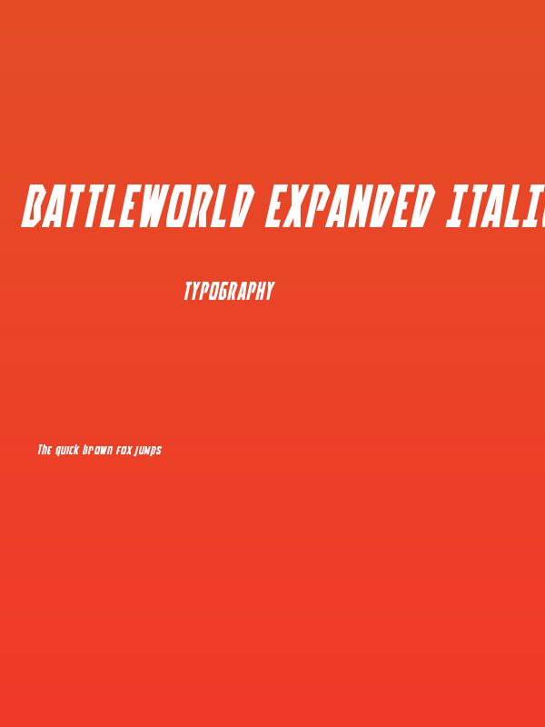 Battleworld Expanded Italic Poster