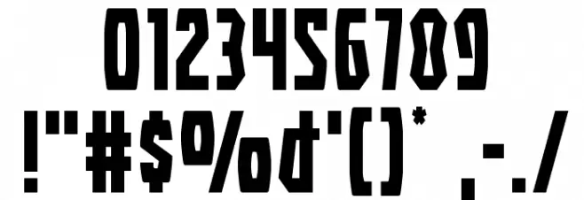 Battleworld Expanded Font OTHER CHARS