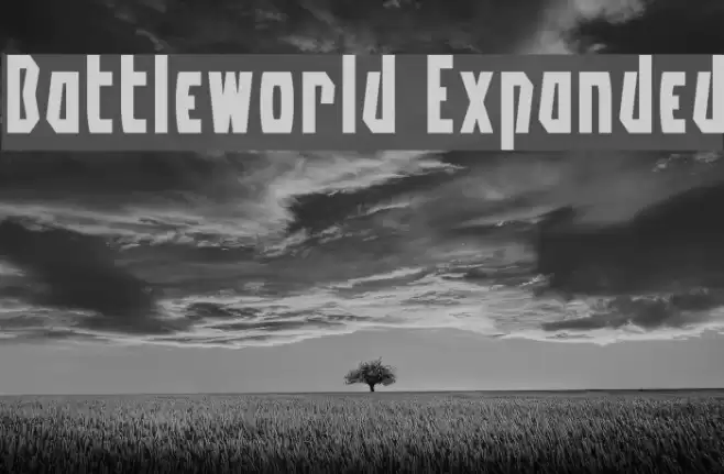Battleworld Expanded Font examples