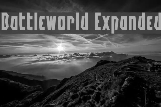 Battleworld Expanded Font examples