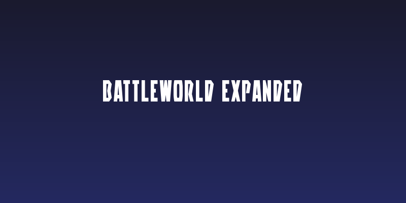 Battleworld Expanded Social Header