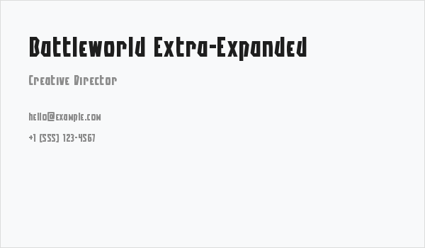 Battleworld Extra-Expanded Business Card
