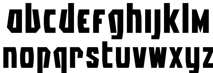 Battleworld Extra-Expanded Font LOWERCASE