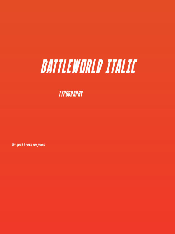 Battleworld Italic Poster