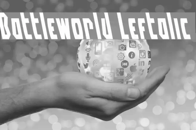 Battleworld Leftalic Font examples