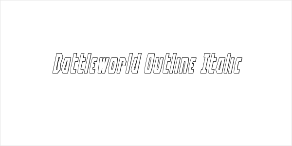 Battleworld Outline Italic Logo