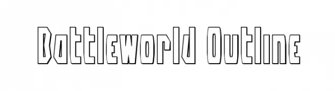 Battleworld Outline  font caratteri gratis