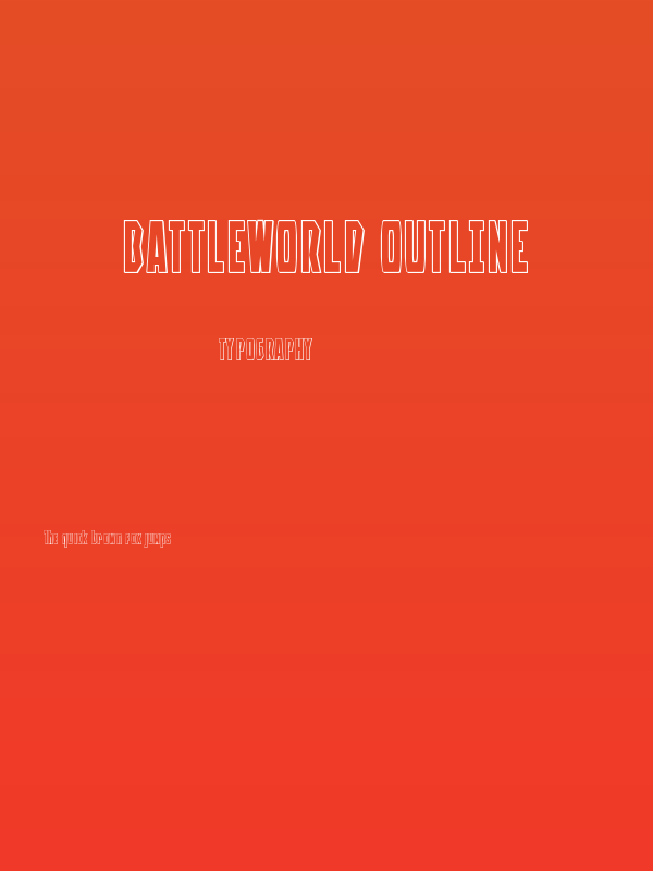Battleworld Outline Poster