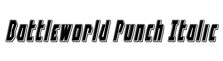 Battleworld Punch Italic Font