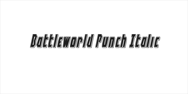 Battleworld Punch Italic Logo