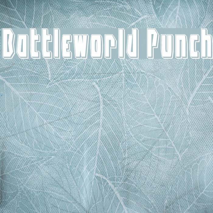 Battleworld Punch Font examples