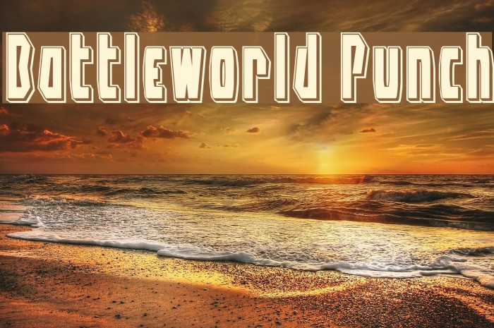 Battleworld Punch Font examples