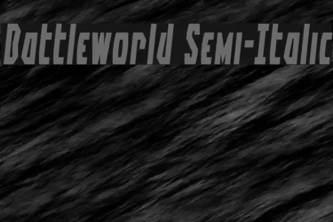 Battleworld Semi-Italic Font examples