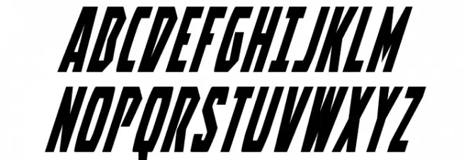 Battleworld Super-Italic Caratteri MAIUSCOLE