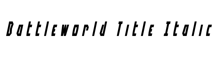 Battleworld Title Italic  フリーフォントのダウンロード