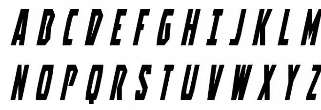 Battleworld Title Italic Schriftart Groß