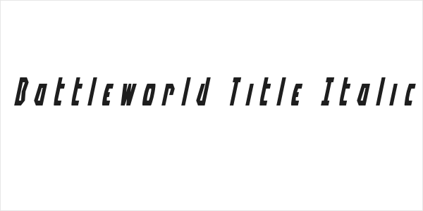 Battleworld Title Italic Logo