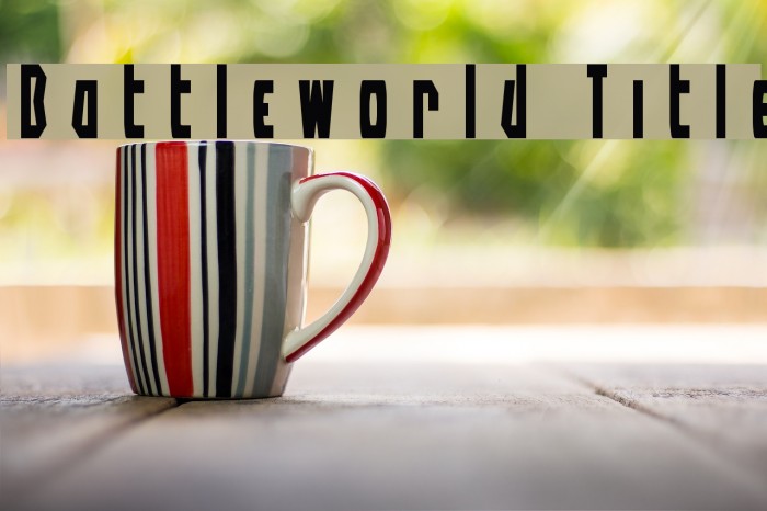 Battleworld Title Font examples