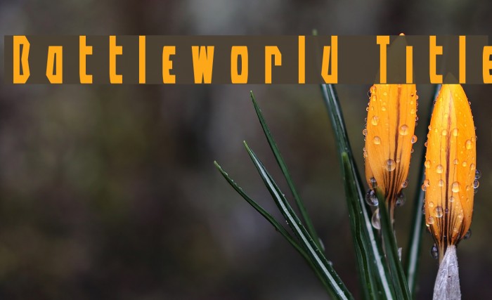 Battleworld Title Font examples