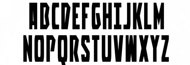 Battleworld Шрифта ВЕРХНИЙ