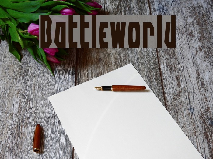 Battleworld Font examples