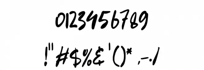 Battnise Font OTHER CHARS