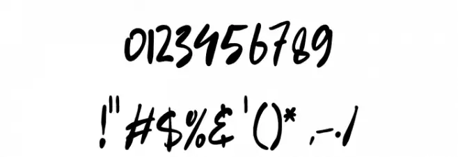 Battnise Font OTHER CHARS