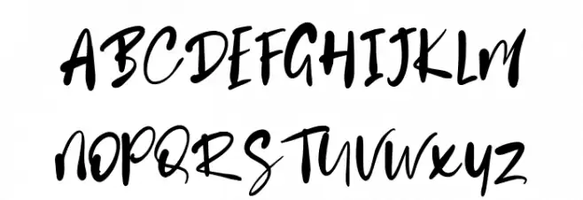 Battnise Schriftart Groß