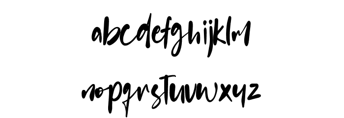 Battnise Font LOWERCASE