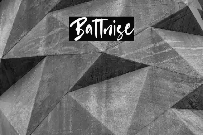 Battnise Font examples