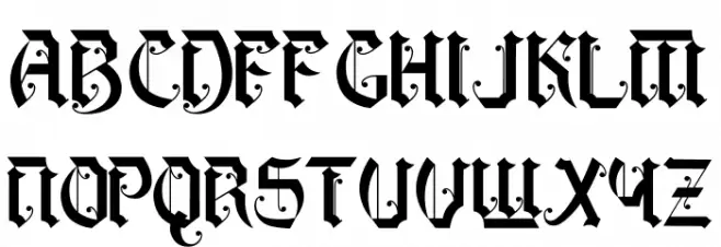 Battom Glory Font UPPERCASE
