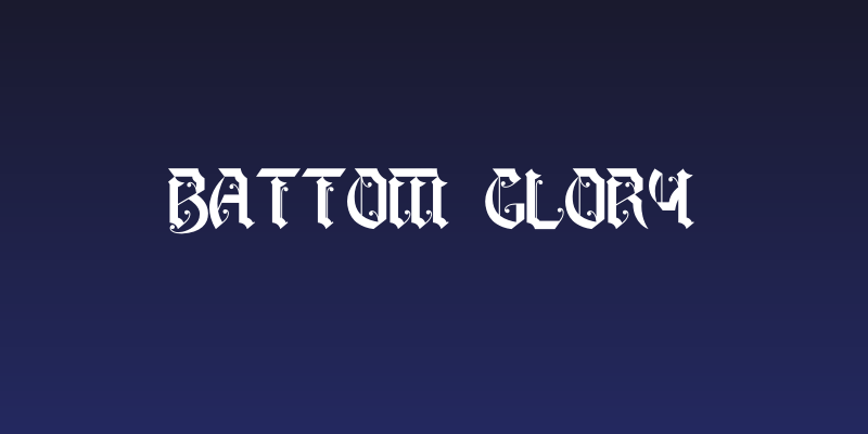 Battom Glory Social Header