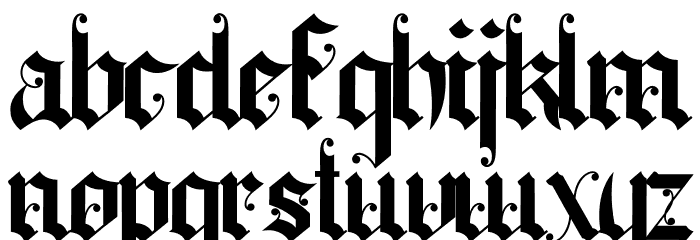 Battom Glory Font LOWERCASE