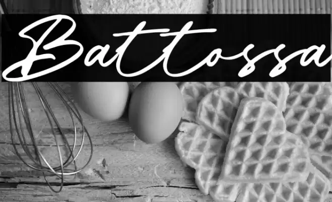 Battossa Font examples