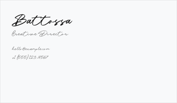 Battossa Business Card