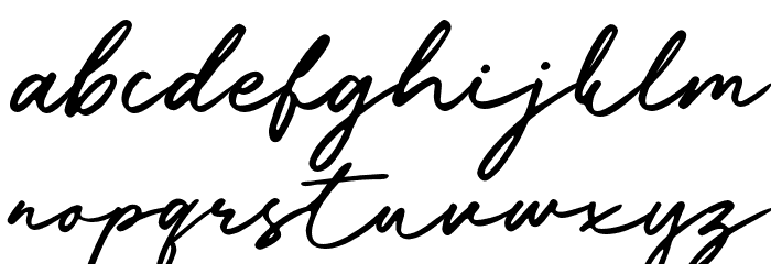 Battossa Font LOWERCASE