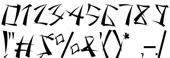Battousai Font OTHER CHARS