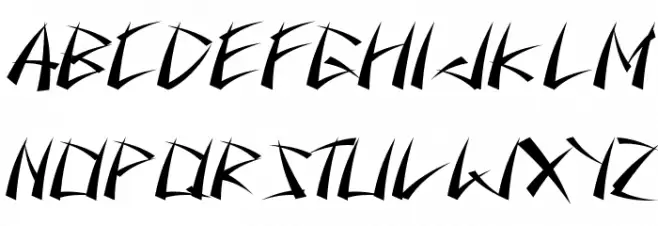 Battousai Schriftart Groß