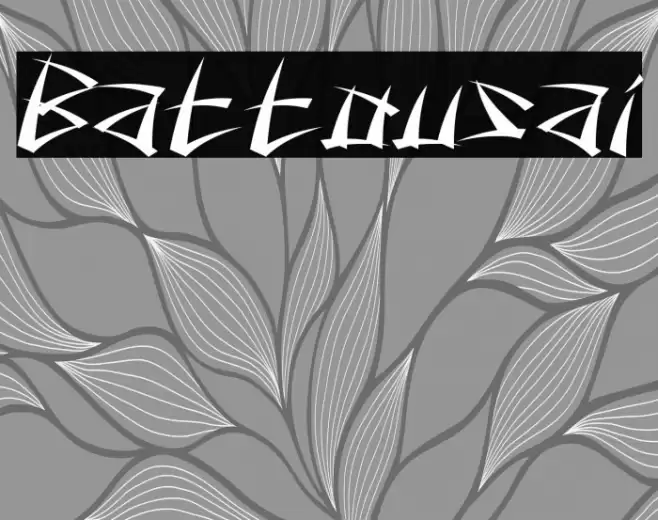 Battousai Font examples