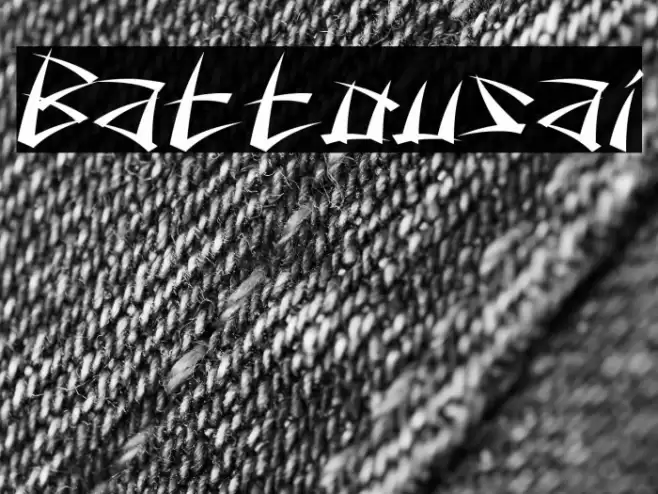 Battousai Font examples