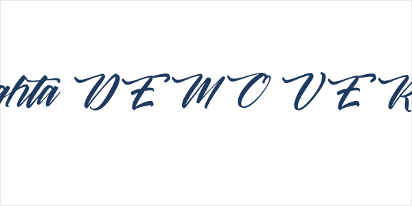 Battrich Delighta DEMO VERSION Italic Logo