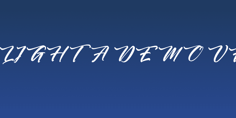 Battrich Delighta DEMO VERSION Italic Social Header